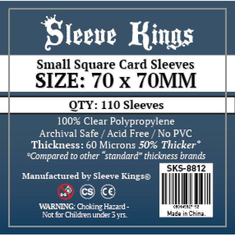 Sleeve Kings Board Game Sleeves Small Square (70mm x 70mm) - SKS-8812
