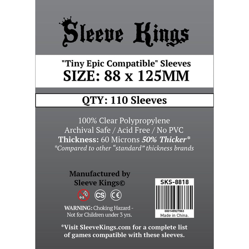 Sleeve Kings Board Game Sleeves "Tiny Epic Compatible" (88mm x 125mm) - SKS-8818